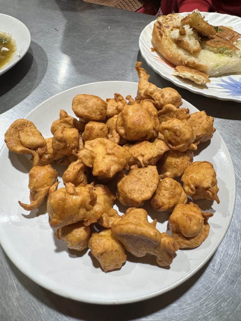 Paneer pakora at Giani Tea Stall Amritsar
