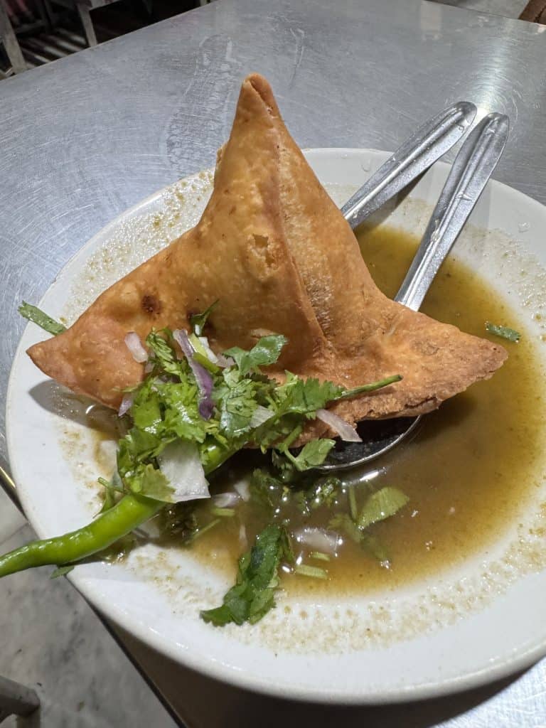 Samosa at Giani Tea Stall Amritsar