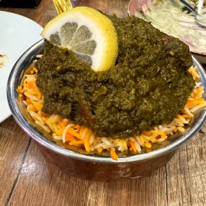 Gongura soya chaap biryani at Laddu Gopal Truganina