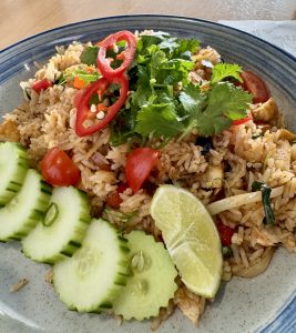 Vegetarian Vietnamese fried rice with tofu at Brother Bon Northcote