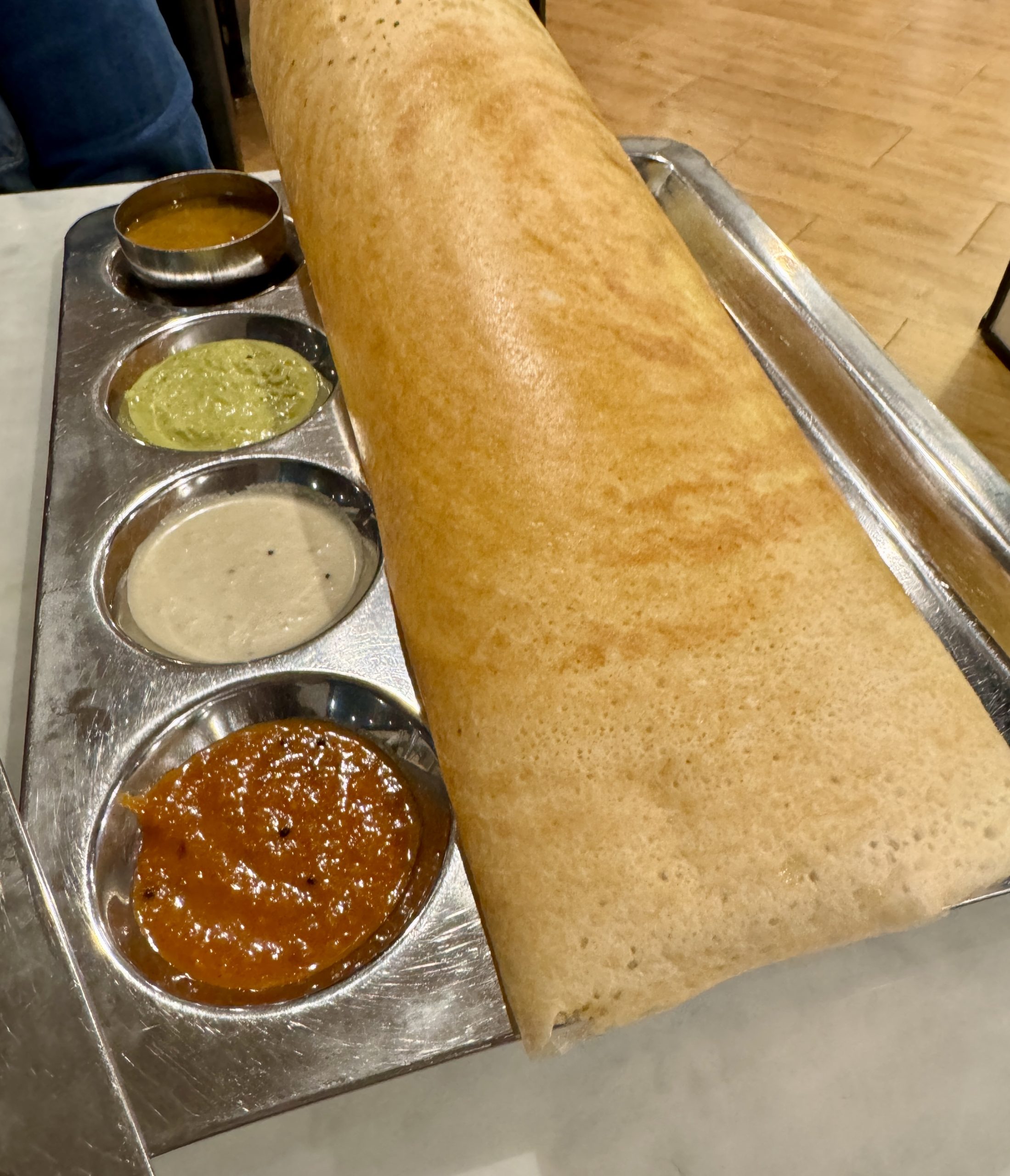 Crispy dosa at Saravanaa Bhavan Wantirna